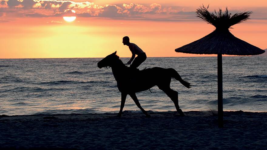 Couché de soleil plage