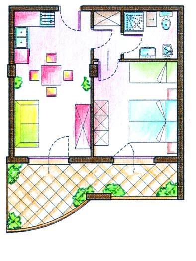 Plan type Résidence B