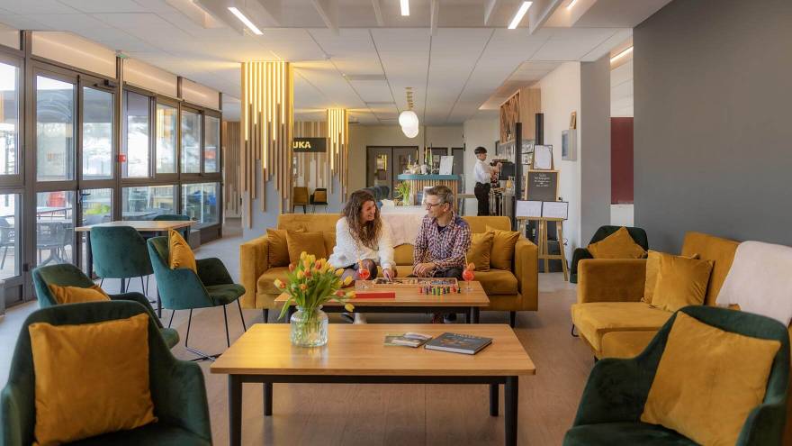 Espace détente hôtel en hiver