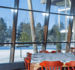 Vue depuis le restaurant VTF St Sauves